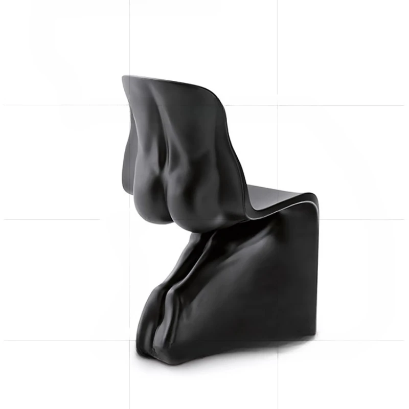 

She He Chair Designer Fiberglass Creative Designer Art Dining Human Bright Butt