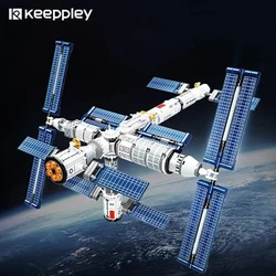 keeppley China Space Station building block aerospace series assembled educational toy model ornaments birthday gift