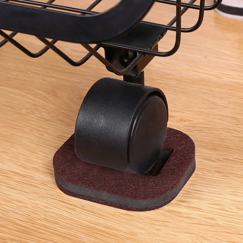 10 pezzi tappo per ruote per mobili tappo per letto tazza per rotelle adatto a tutti i tipi di mobili su ruote (marrone)
