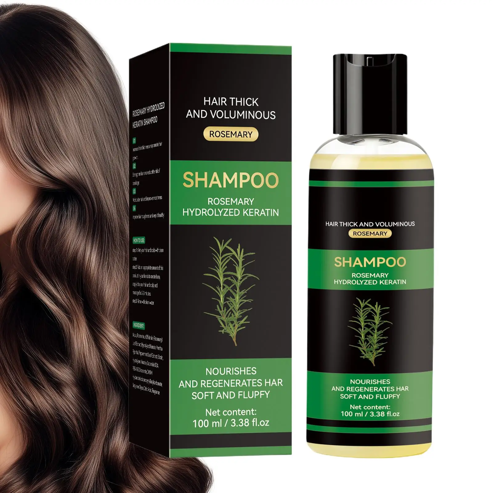 

100 мл Питательный восстанавливающий шампунь с розмарином для естественного утолщения и объема волос, регулирует жирность, укрепляет и восстанавливает. Шампунь с розмарином.