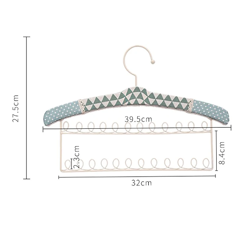 PWS Simple Home Storage Creative Jewelry Storage Rack Linen Iron Hanger Storage Rack Earring Rack Necklace Rack