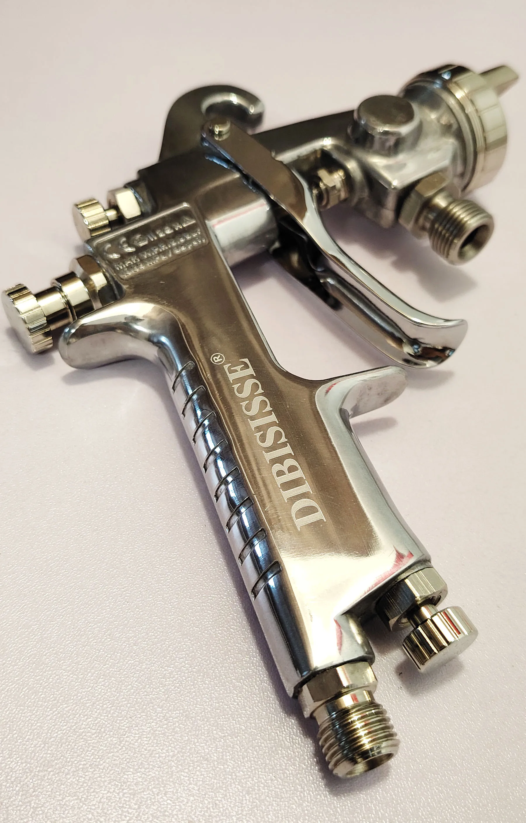 DIBISISSE W-200 مسدس رش تغذية الضغط للأثاث طلاء الخشب مسدس يدوي أدوات تعمل بالهواء المضغوط 1.2/1.5/1.8/2.0/2.5 مللي متر #5