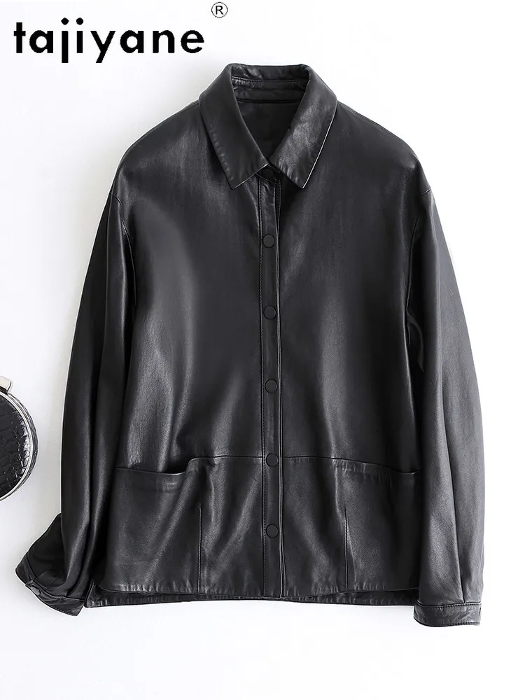 TAJIYANE Women's Sheepskin Leather Jackets Short Casual Coat High Quality Genuine Leather Jacket 2026 Autumn Woman Clothes 신상아우터