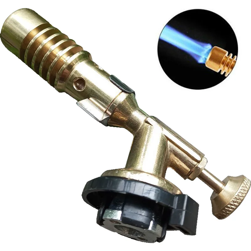 

Portable Flame Gas Torch Blowtorch Copper Butane Lighter Burner Heating Welding Flame Torch For Restaurant Picnic Hiking Camping