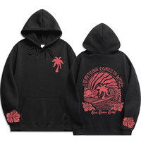 Chasing Sunsets Printed Threaded Hoodie Naruto Pattern Unisex Top Sweatshirt Anime Clothes