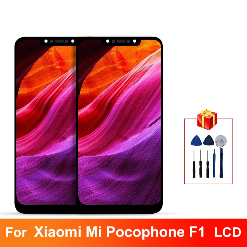 

For Xiaomi Mi Pocophone F1 LCD Touch Screen Digitizer With Frame Display Replacement Assembly Parts For Poco F1 LCD Display MiF1