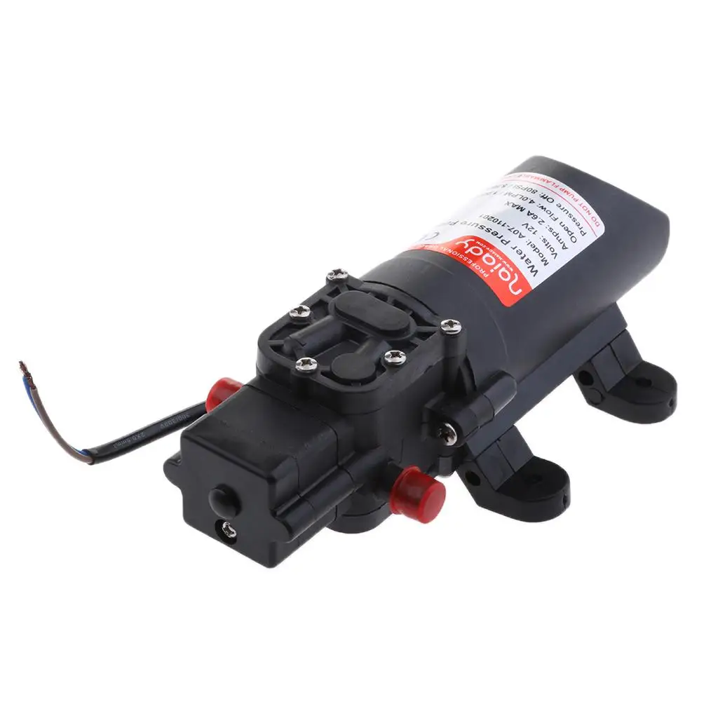 

Professional Grade 12V Water Pressure Diaphragm Pump Self Priming for Agricultural RV Marine and Boat Use