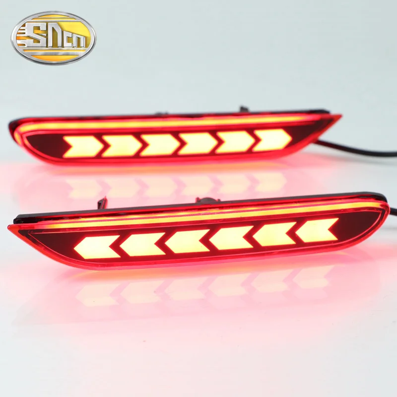 2 pezzi per Nissan Qashqai 2016 - 2021 2-in-1 funzioni Auto LED fendinebbia posteriore luce paraurti riflettore luce freno automatico