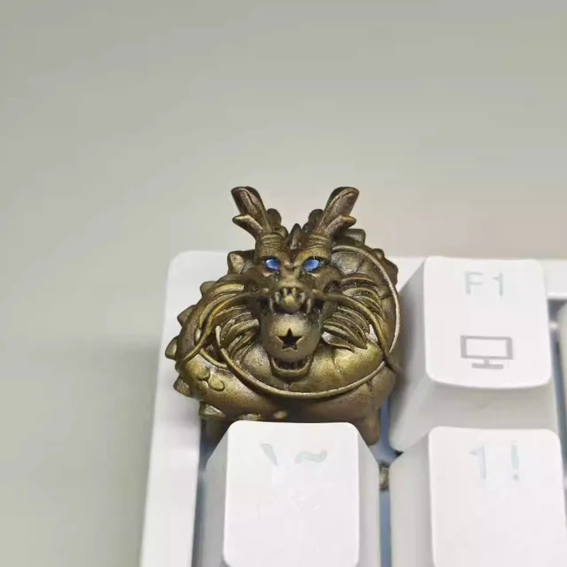 Originality Divine Dragon Theme Keycaps Resin Artisan Keycaps for Mechanical Keyboard Accessories Custom Cute Key Caps MX Switch