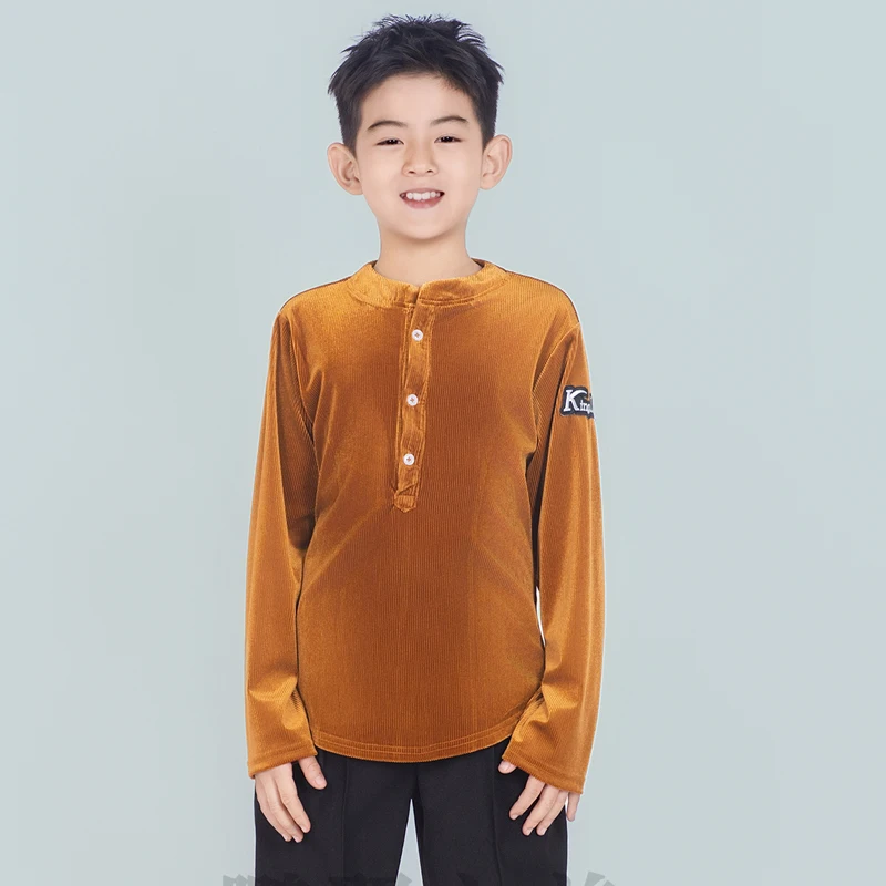 

Новинка 2023 года, одежда для латинских танцев для мальчиков, самба, чача, танго, детские современные танцевальные костюмы, одежда для выступлений в латинских танцах XH3708