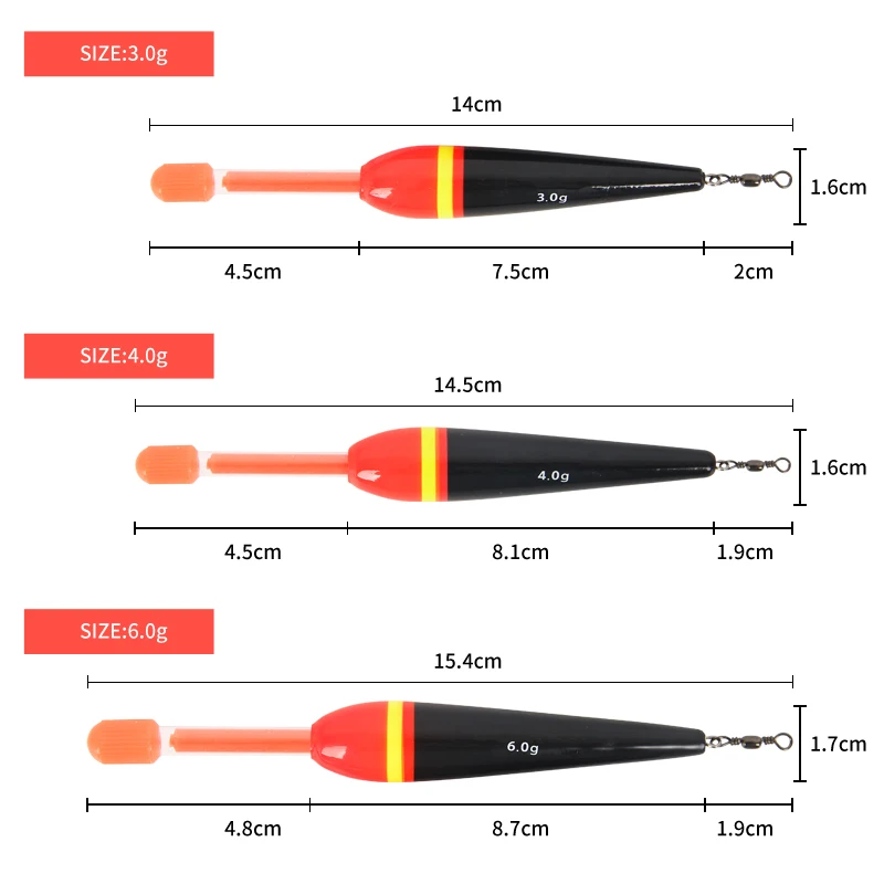 3/4 Uds flotador de pesca de mar palo luminoso accesorios de equipo de pesca aparejos de pesca accesorios mar - imagen 2