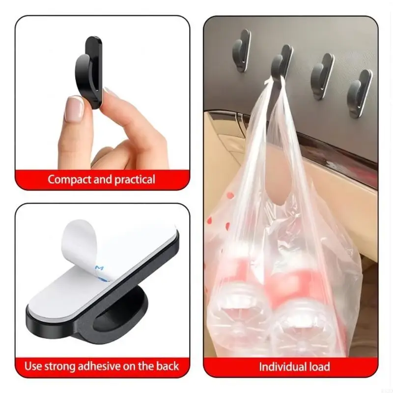 R53D kleine hangende haakruimte spaarmakershaak eenvoudige installaties voor auto -interieur