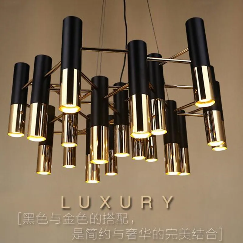 

Nordic Modern Creative Aluminum Pendant Light For Living Room Hotel Bedroom Restaurant Simple Gold LED Lamp Hall Engineering