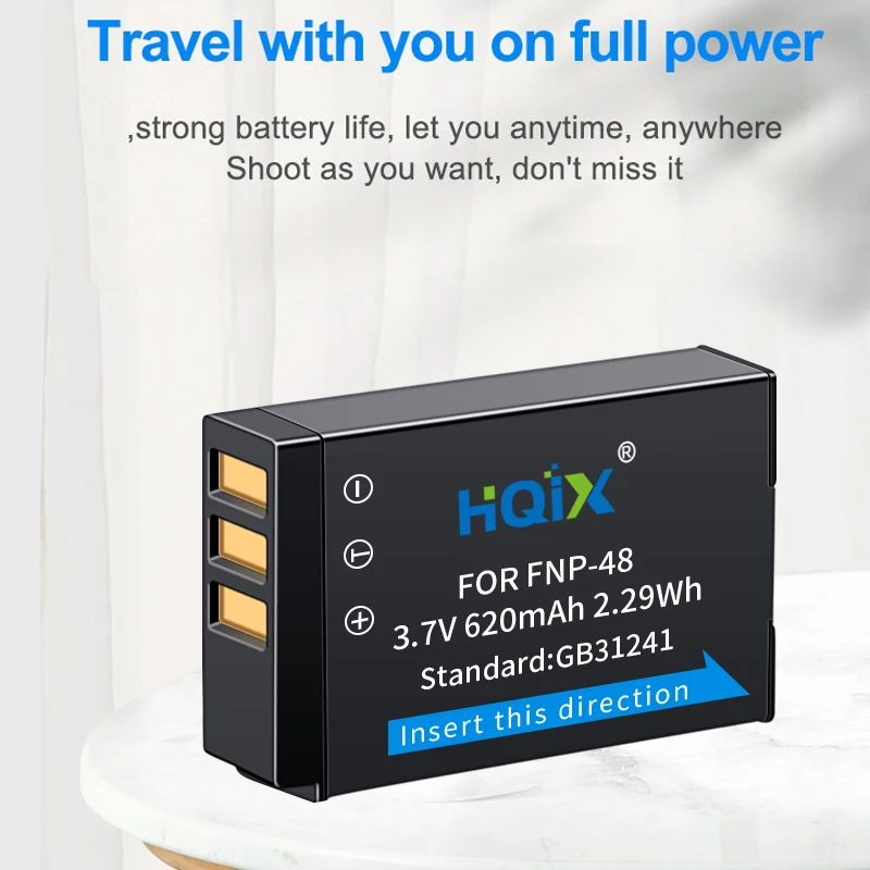 HQIX for Fujifilm XQ1 XQ2  X-01 X-02  Camera NP-48 Charger Battery