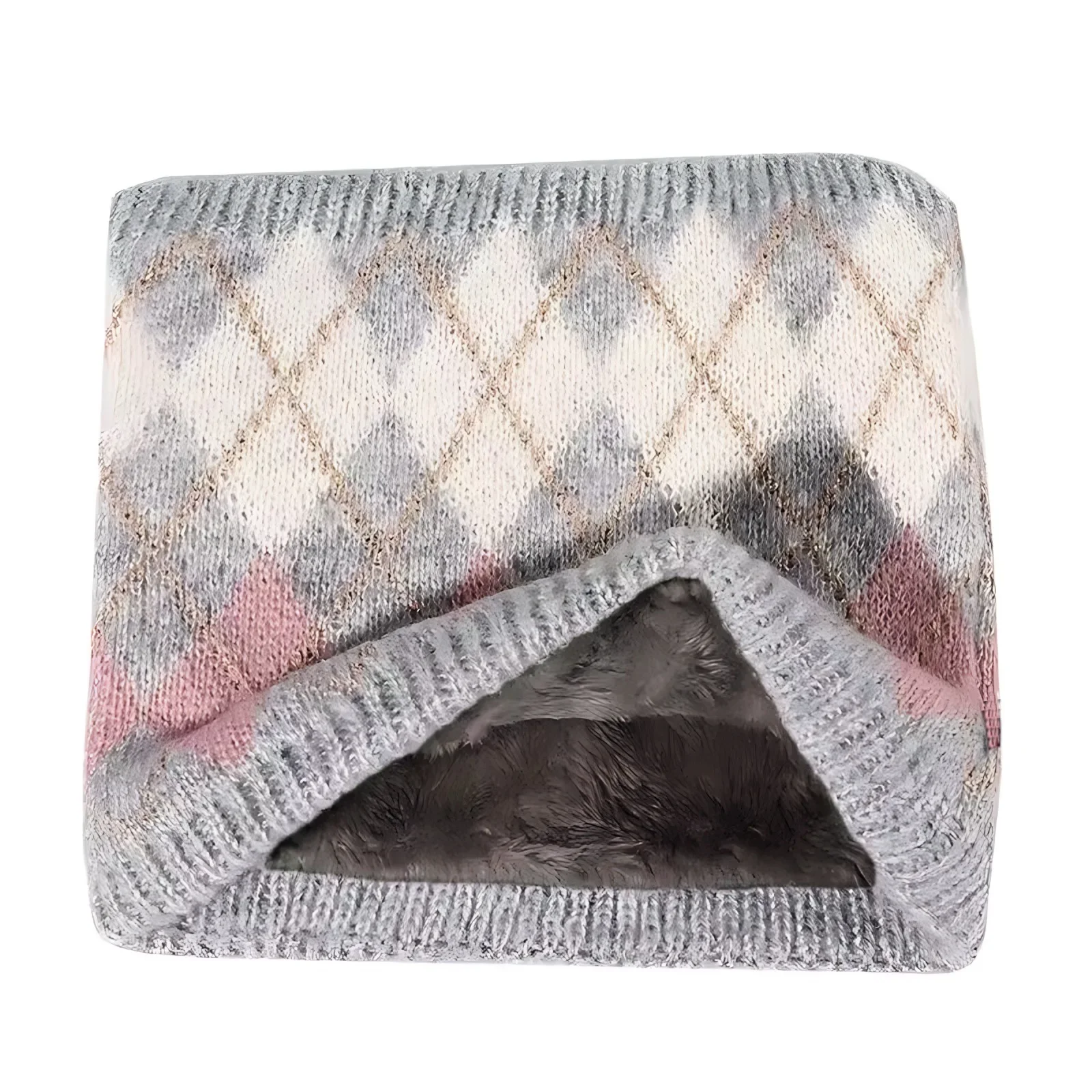 Warm Neck Warmer Knitted Scarf Unisex Autumn Winter Cycling Neck Protection Head over Neck Style Polyester Fiber Neck Tube