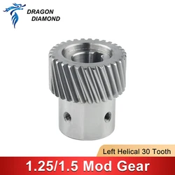 1.25 Mod 1.5 Mod Left Hand Helical Gear 30 Tooth Motor Rack And Pinion Drive System For CNC Router Engraving