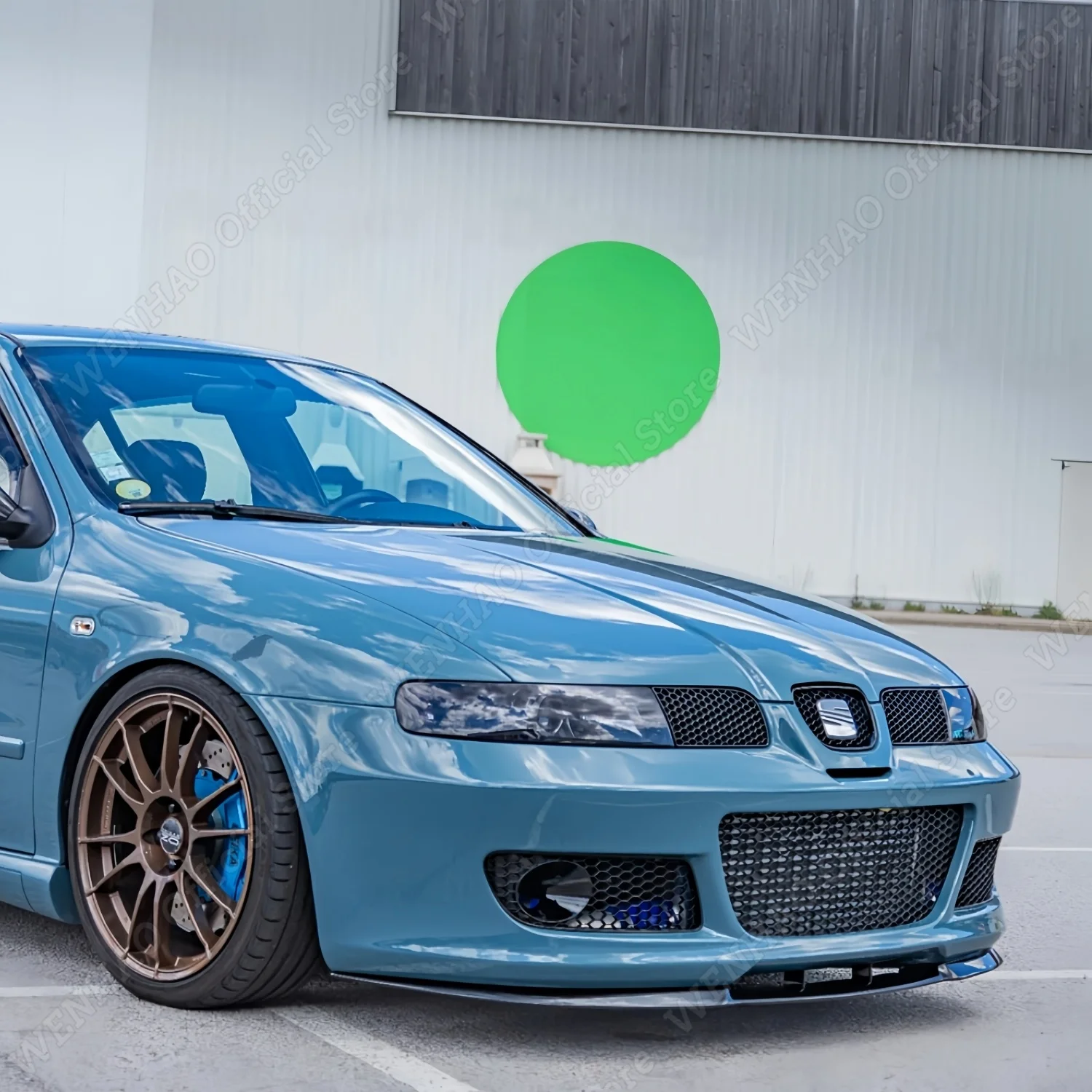 3Pcs Gloss Black Front Bumper Lip Splitter Spoiler Diffuser For Seat Leon Cupra R MK1 2000-2005 ABS Exterior Tuning Body Kits view 2