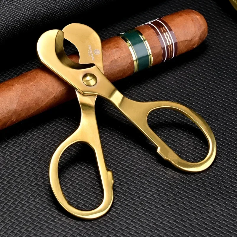 Stainless Steel Cuban Cigar Cutter Cigar Scissors Knife Head Guillotine Portable Cigar Knife Cutter Cigar Smoking Accessories