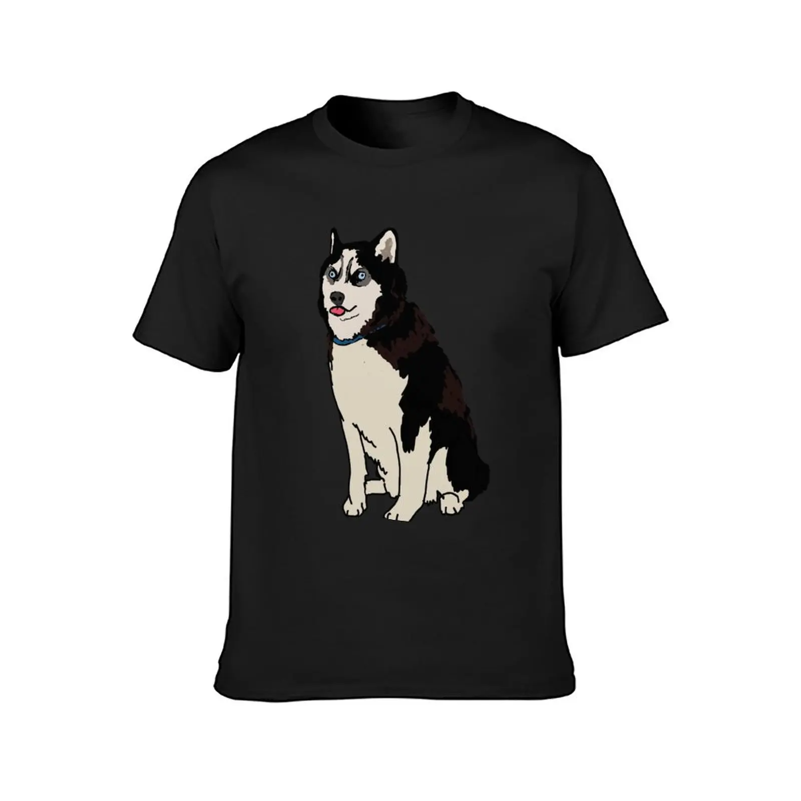 Staring Husky T-Shirt heavyweights Aesthetic clothing cute clothes mens graphic t-shirts funny