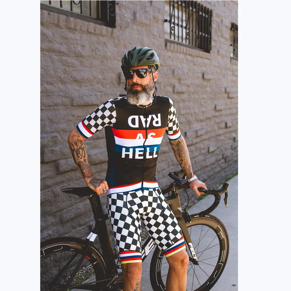 Love The Pain Summer Cycling Pro Team Apparel Maglia a maniche corte da uomo Set 9d Gel Pad Pantaloncini con bretelle Ciclismo Maillot Bike Kit