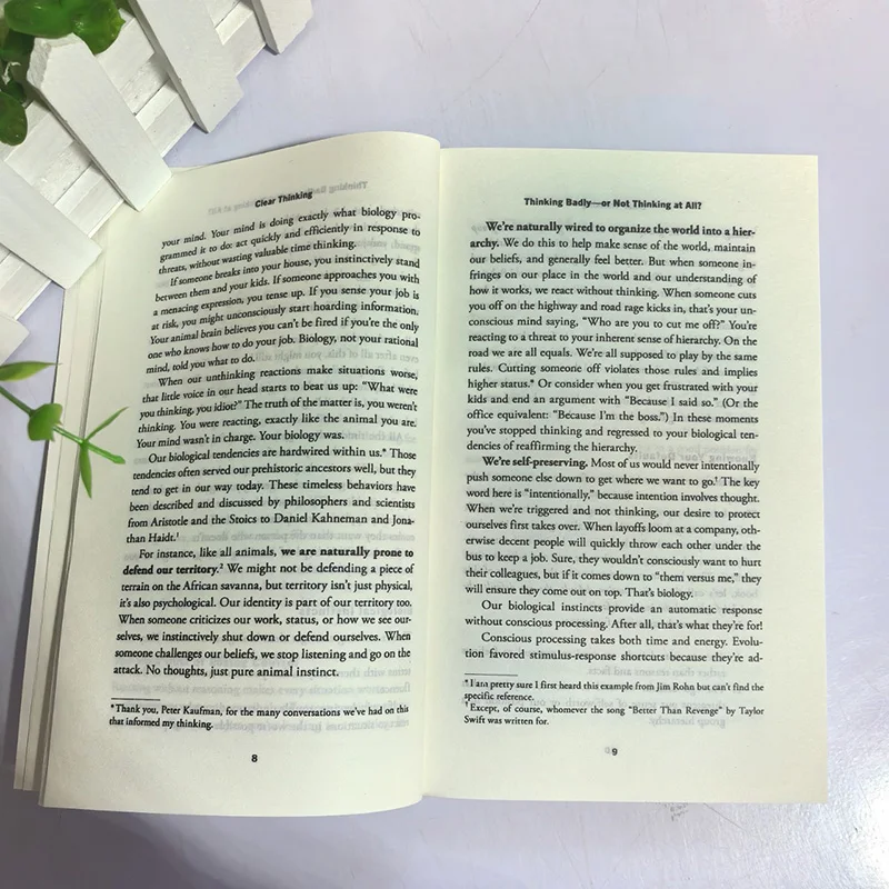 Чистое мышление: превращающие обычные моменты в необыкновенные результаты от Shane Parrish English Books Libros Livros