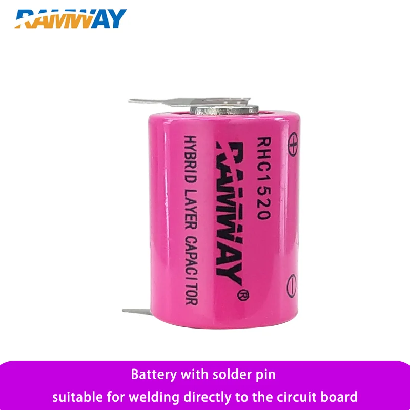 

RAMWAY RHC1520 with Welding Foot Hybrid Super Capacitor LiSOCL2 Lithium Battery Rechargeable Capacitors For LoT Device