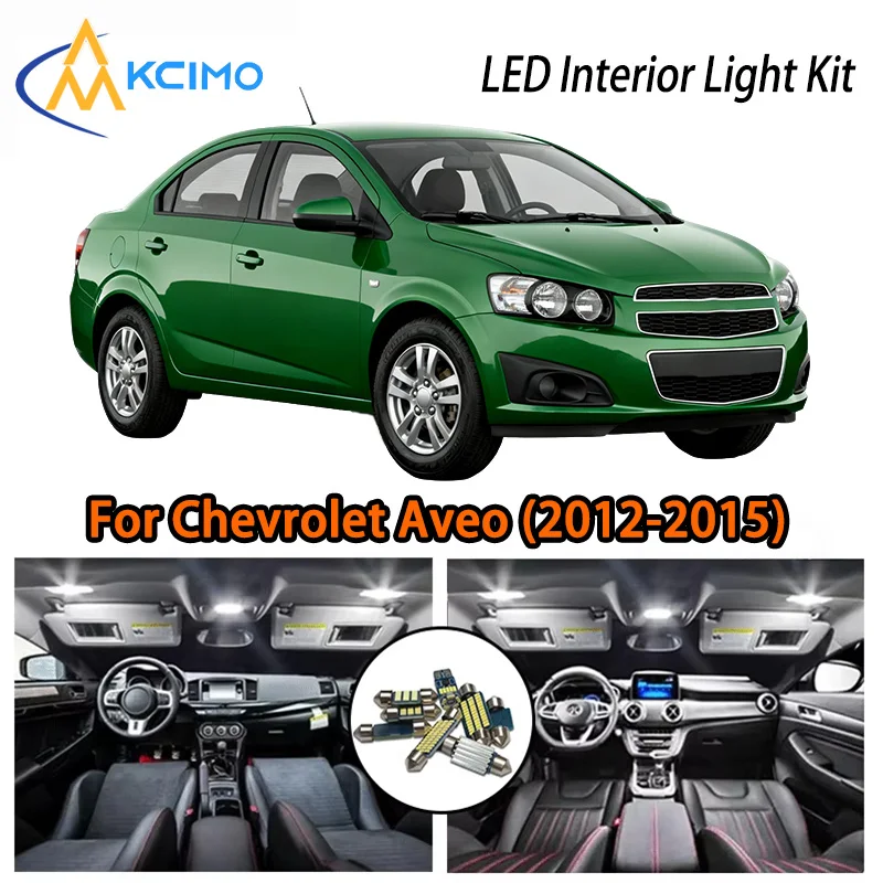 

KCIMO For Chevrolet Aveo (2012-2015) Premium LED Interior Kit - 2 Colors , Quick Installation, Long-Lasting