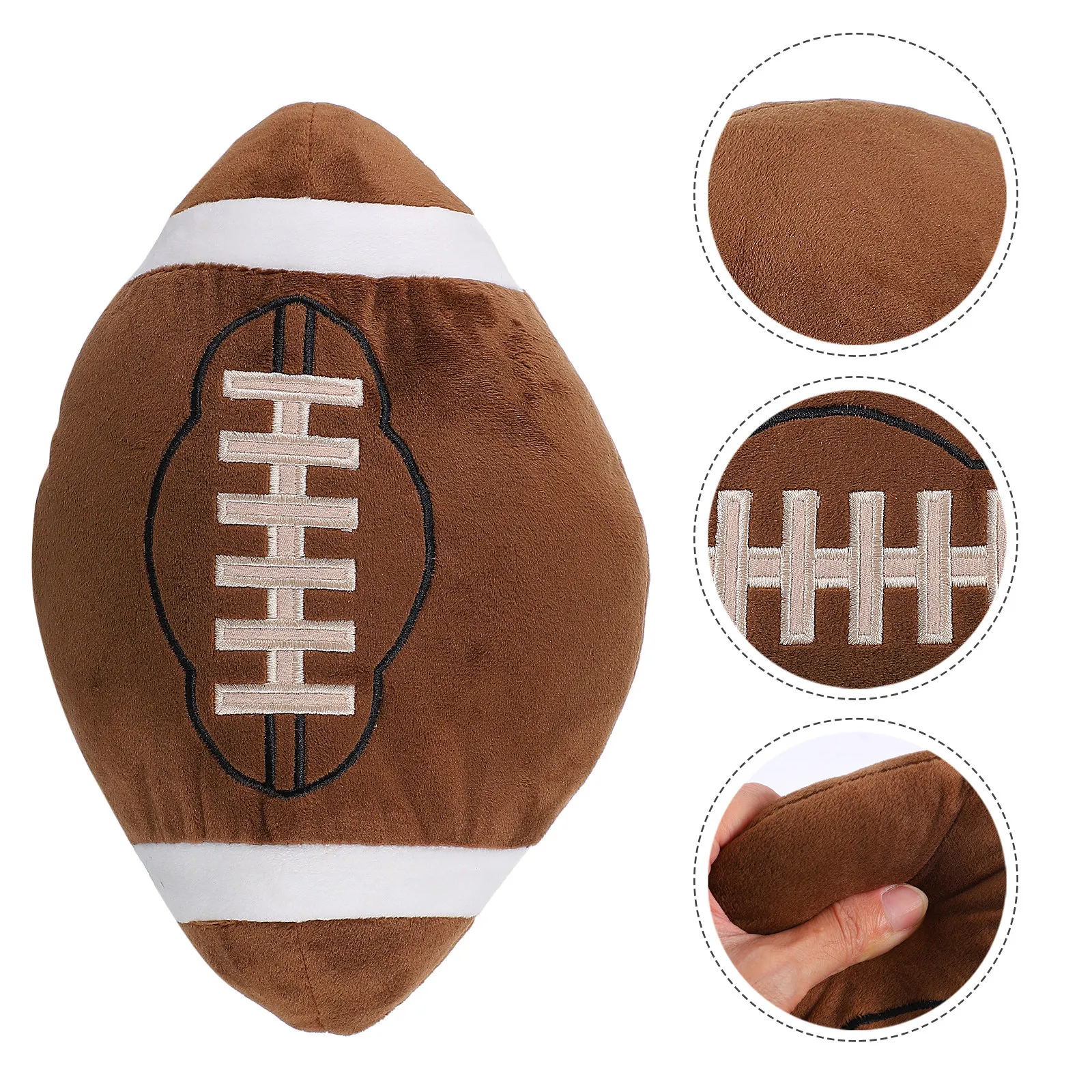 

Rugby-Shaped Cushion Creative Football Pillow Sofa Decorations Comfortable Durable Gift for Sports Fans Rugby Pillow Cushion