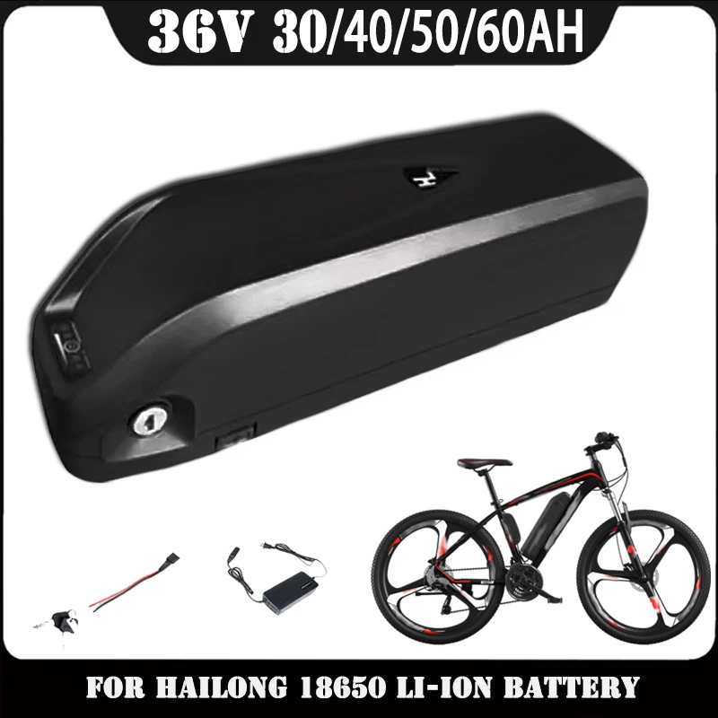 Hailong Battery 36V 30Ah-60Ah for 250W~1500W Motorcycle/bicycle Waterproof LithiumBattery + Charger