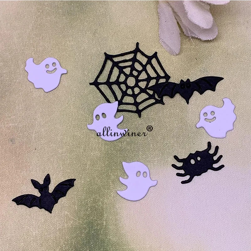 Pająk web bat halloween metalu wykrojniki szablony Die Cut dla DIY Scrapbooking papierowa karta albumu tłoczenie