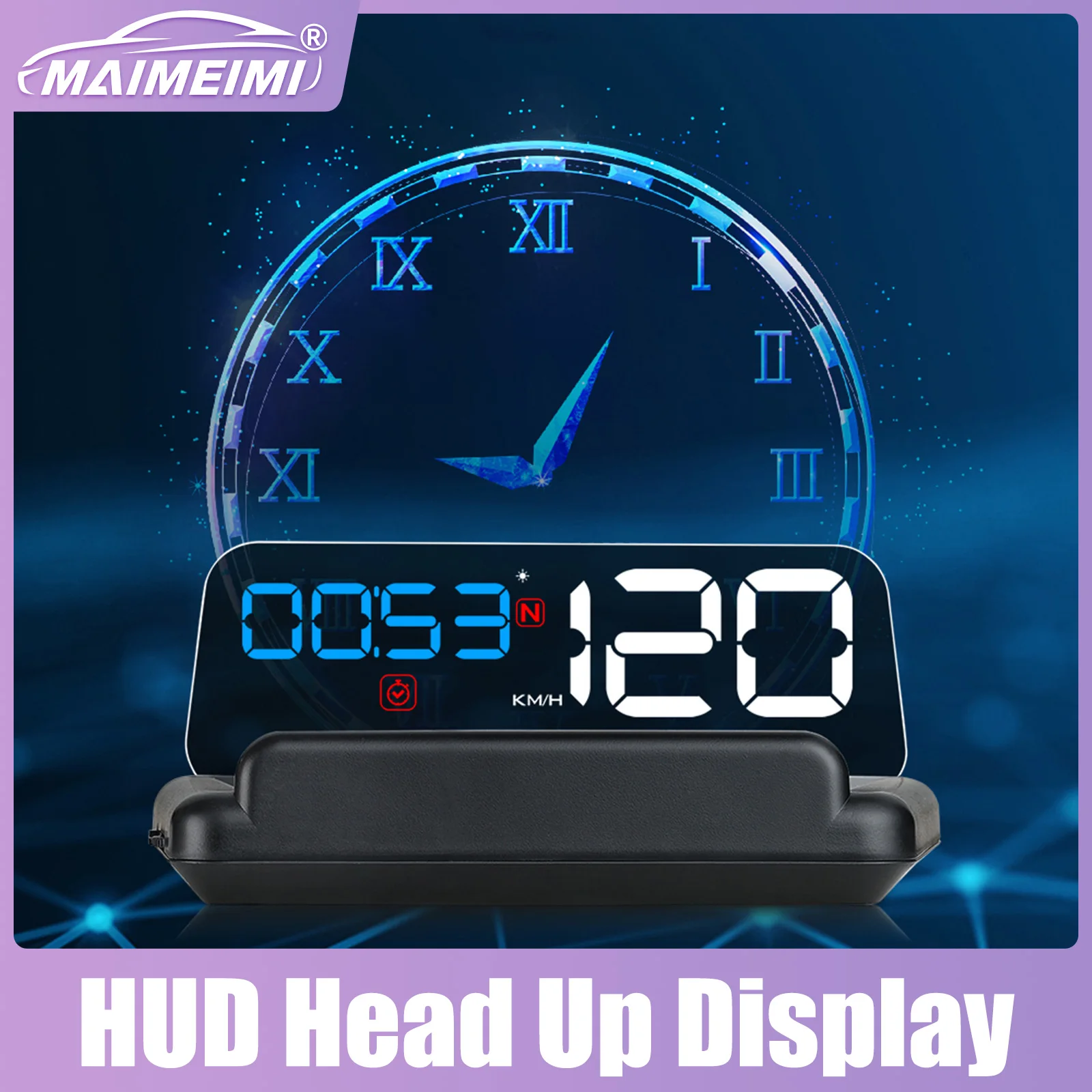 T900 GPS C500 OBD Head Up Display Car HUD Speedometer Voltage Altitude Accessories With Overspeed Volt Alarm Single Driving Time