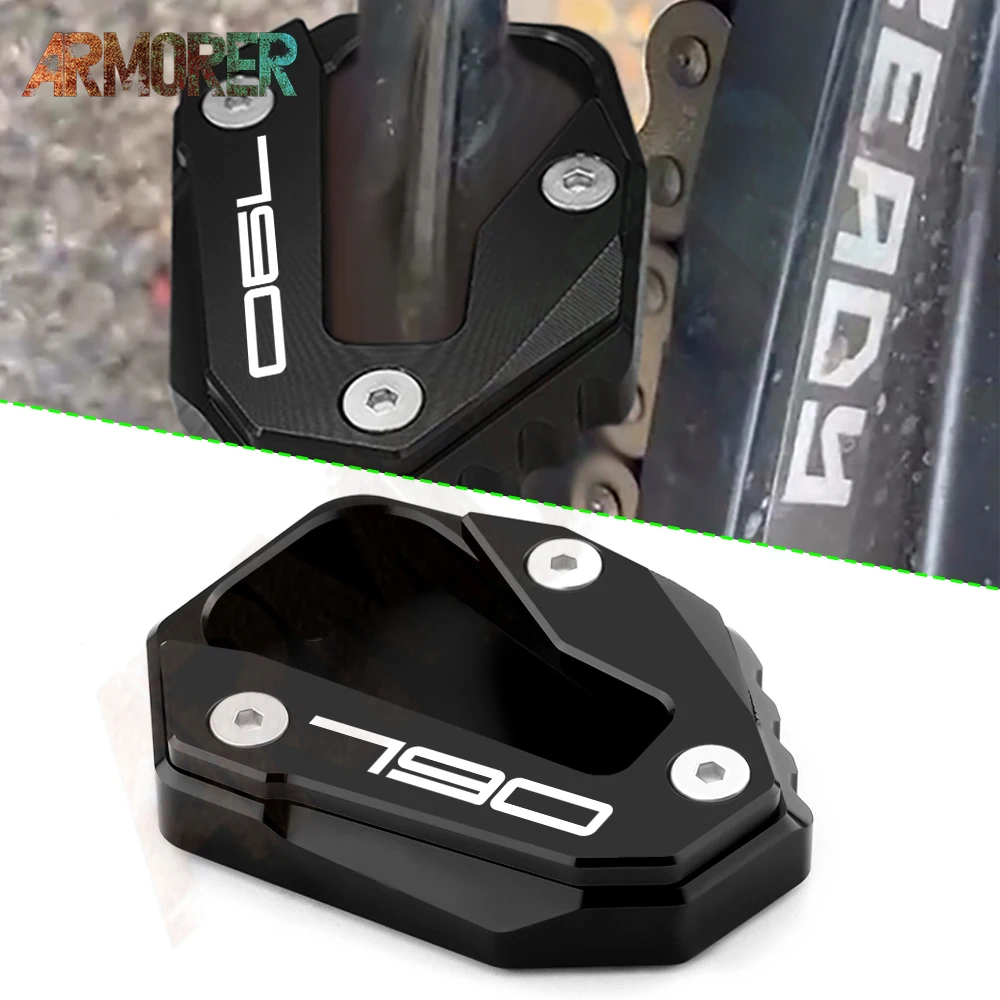 Motorcycle Accessories CNC Aluminum Kickstand Extender Foot Side Stand Extension Foot Pad For KTM 790 Duke L 990Duke DUKE