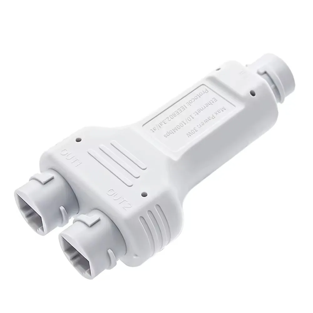 1-2 Port Waterproof POE Repeater 10/100Mbps Low Power Consumption Ethernet 2 Port poe outdoor extender Network Splitter