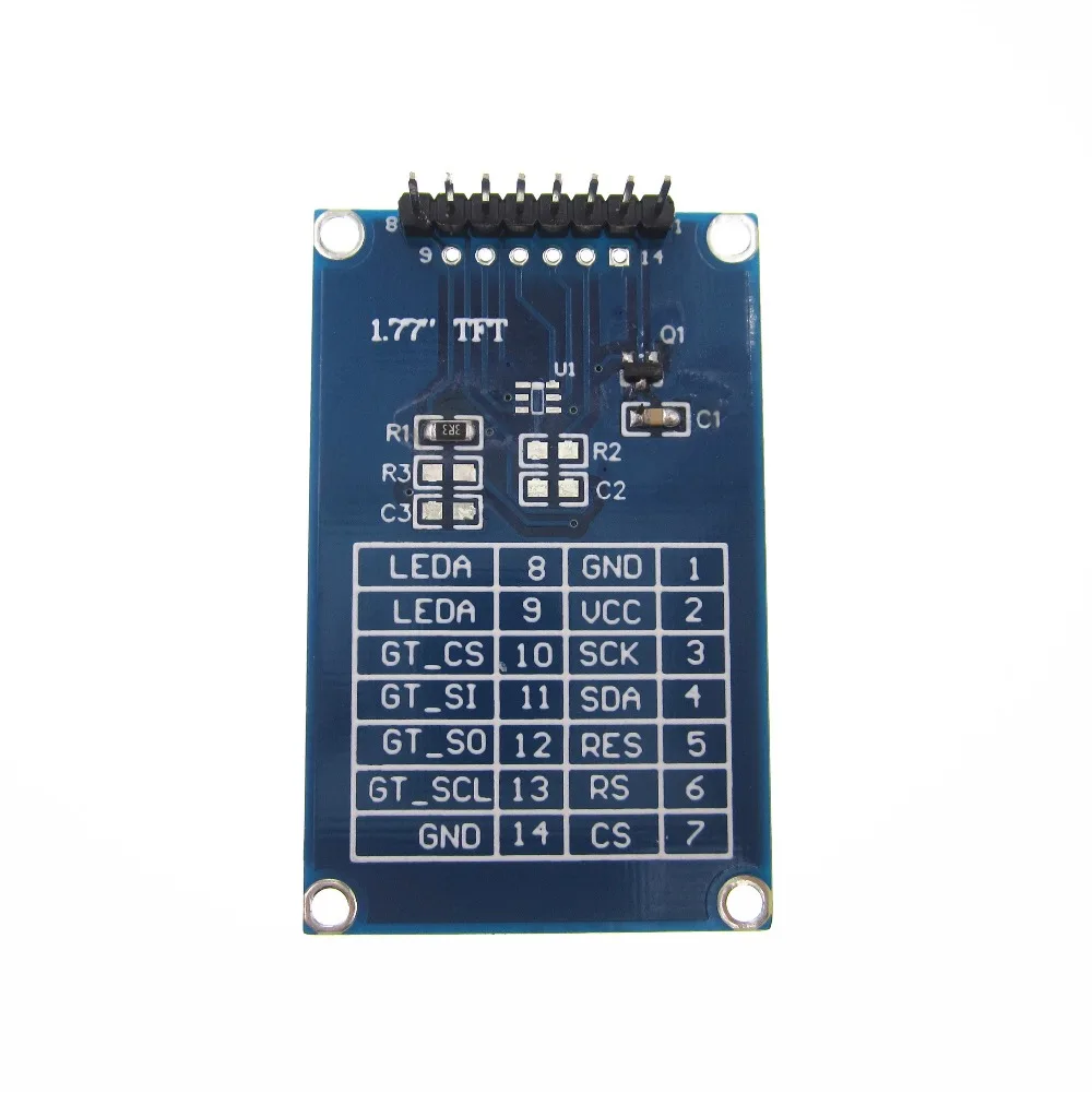 1.77 inch TFT LCD screen 128*160 1.77 TFTSPI TFT color screen module serial port module