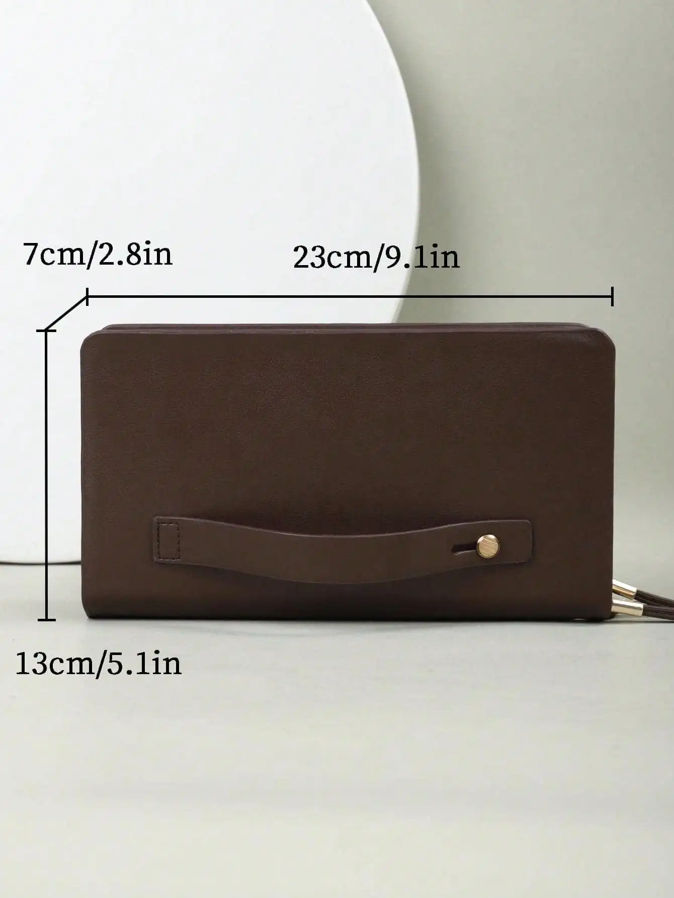 Fashion Retro Clutch Casual Large Capacity Double Zipper Handbag Cell Phone Bag Card Organizer Wallet Wallet Clutch Wristlet Bag