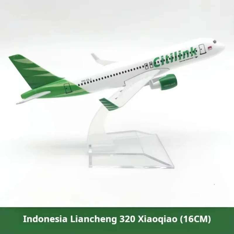 

Scale 1:400 320 Metal Airplane Replica 16cm Indonesia Liancheng Airlines A320 Airbus Aircraft Die-Cast Model Children's Gift