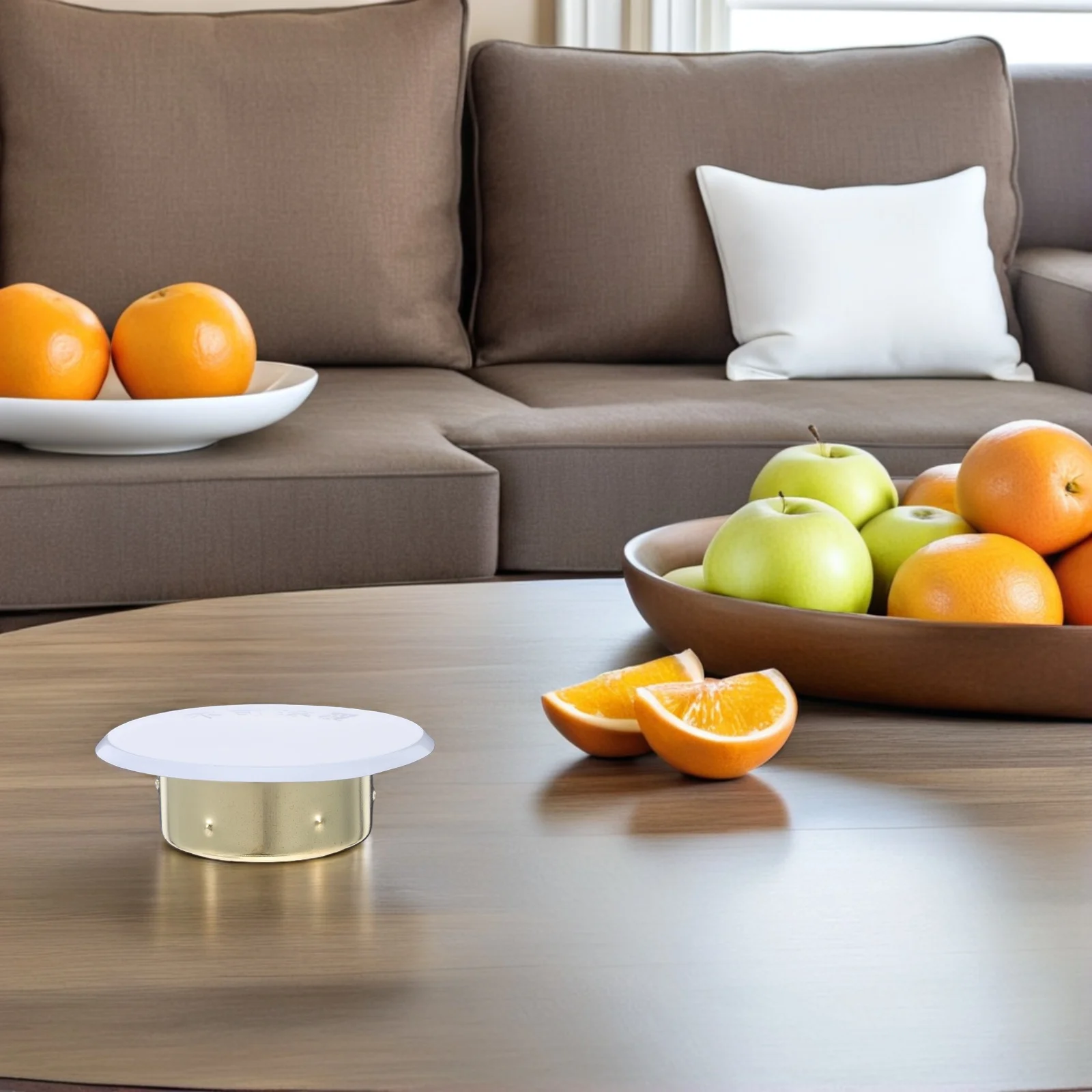 4 قطع من أغطية الرش الناري المخفية لوحة مسطحة مستديرة لنظام الأمان المزخرف للمساحات التجارية السكنية