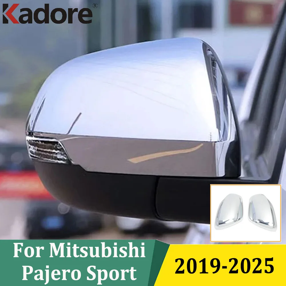

For Mitsubishi Pajero Sport&Montero Sport&Shogun Sport 2019-2025 Side Door Rearview Mirror Cover Trim Car Exterior Accessories