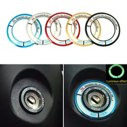 Luminous Alloy Car Ignition Switch Cover Auto Car Accessories Stickers for TOYOTA COROLLA LEVIN