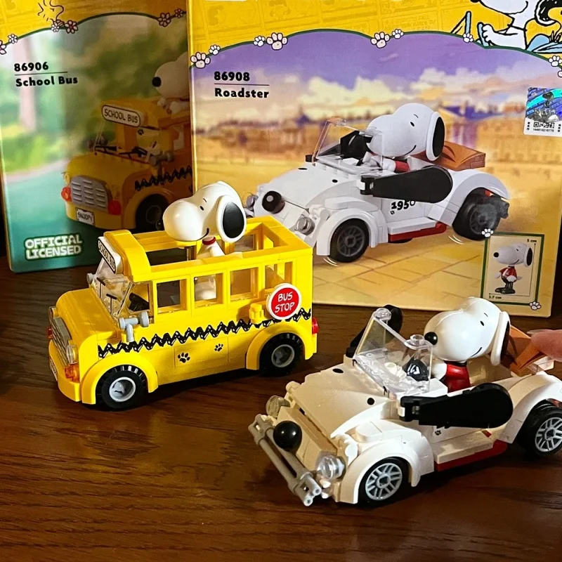 Pantasy Where's Snoopy Series Building Blocks Puzzle Assembly Model Toys Animation Ornaments Children's Gifts