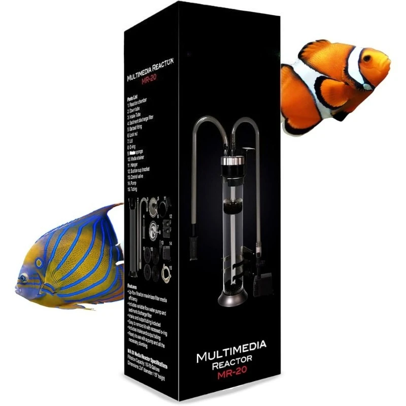 

Система фильтрации Media Reactor Up Flow 95 GPH с насосом для аквариумного септика или внешнего фильтра