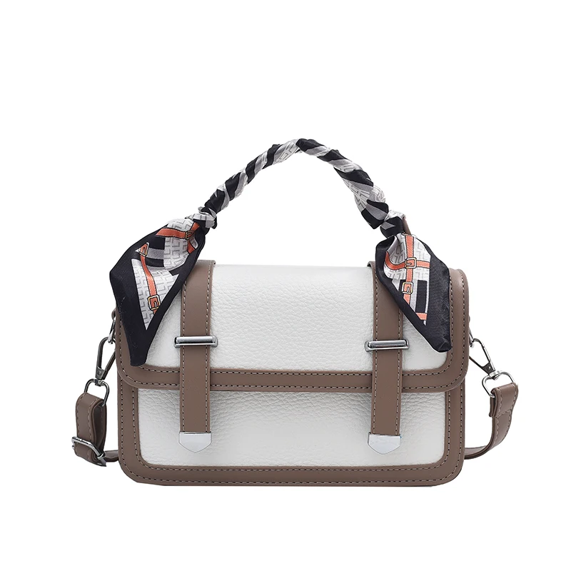 Torebka damska z regulowanym paskiem, listonoszka, modna mini torebka z górnym uchwytem, torebka typu satchel ze skóry PU.