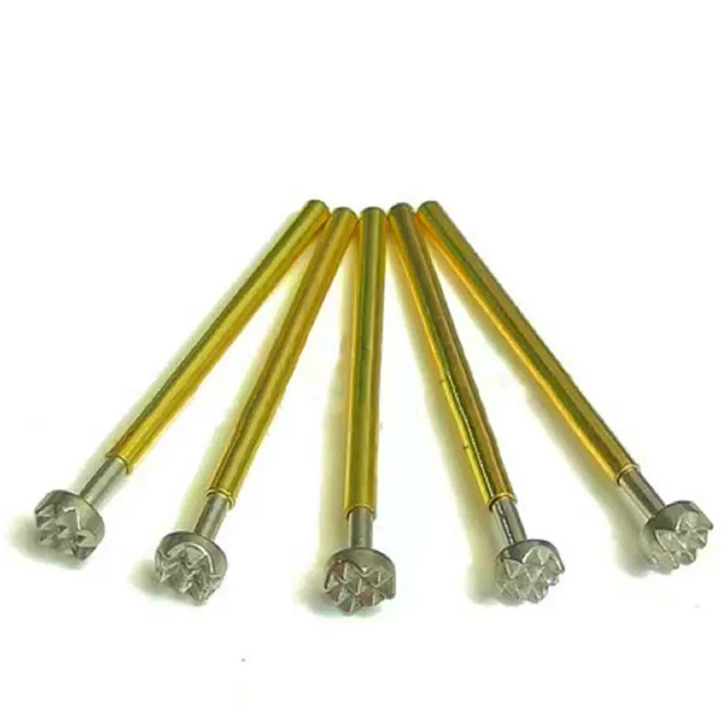 

20/100PCS P160-H6 Spring Test Pin Crown Head Test Probe Needle Head Dia 3.0mm Test Probe P160-H Dia 1.36mm Length 23mm or 24.5mm