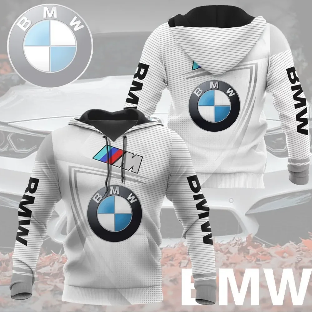 

2025 Motorcycle Hoodie Riding Unisex Sport Hoodies With BMW Logo 3D Printed Comfortable Long Sleeves Warm Drawstring Hoodies