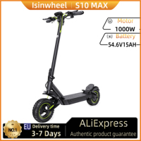 isinwheel S10 Max Adult Electric Scooter 1000W Motor 48V15Ah Battery 10\