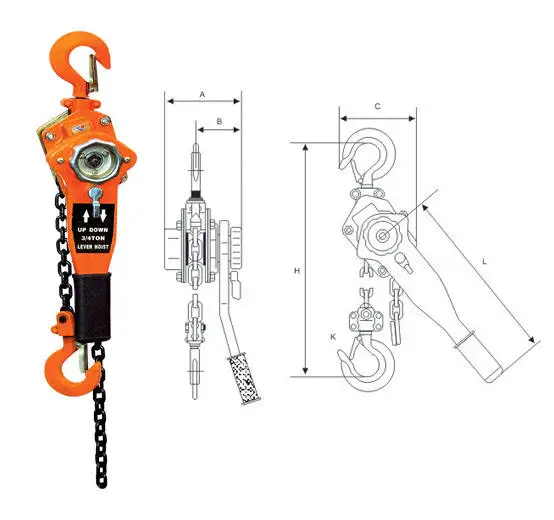 6 ton 9ton Lever Block Ratchet Chain Hoist Lift Puller