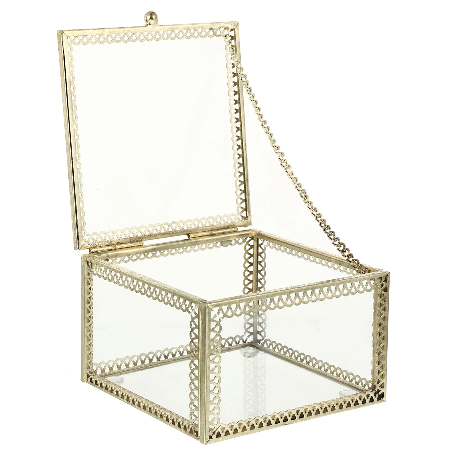 

Jewelry Storage Box Transparent Acrylic Display Case for Rings Earrings Bracelets Home Hotel Decor Small Items Organizer