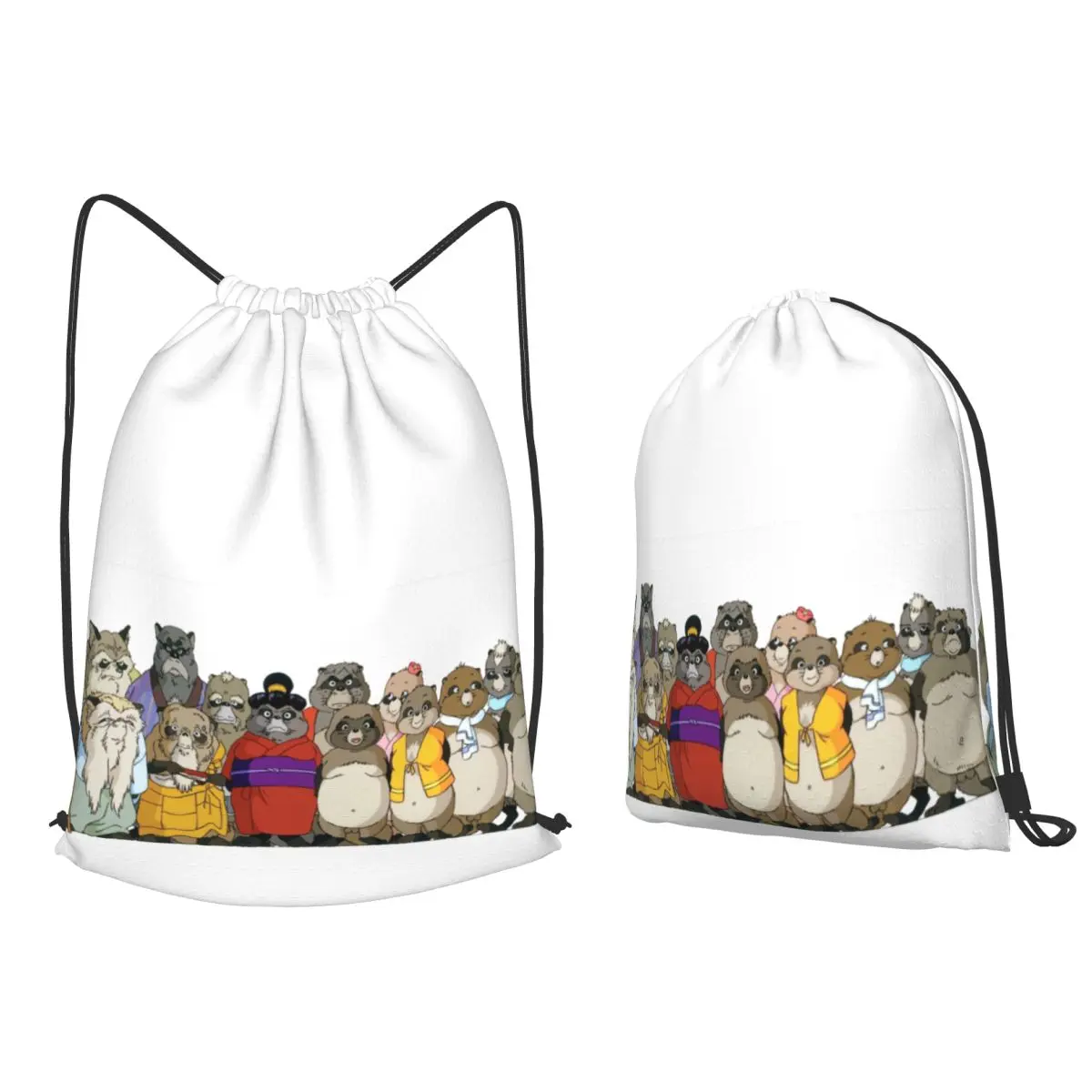 

Tenuki Tanuki (11) Backpacks Multi-function Drawstring Bundle Pocket Storage Bag Book Bags for Travel Students