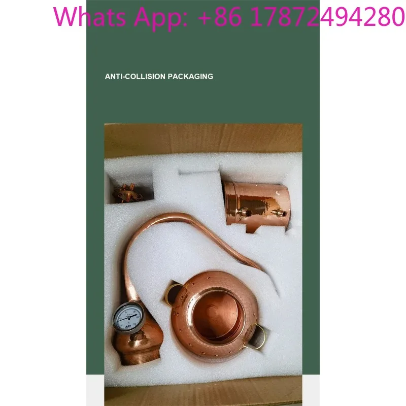Pure Copper Essential Oil Extraction Separator De-vice Dew Distillation Equipment Water Distiller Machine Wine Steaming Machine