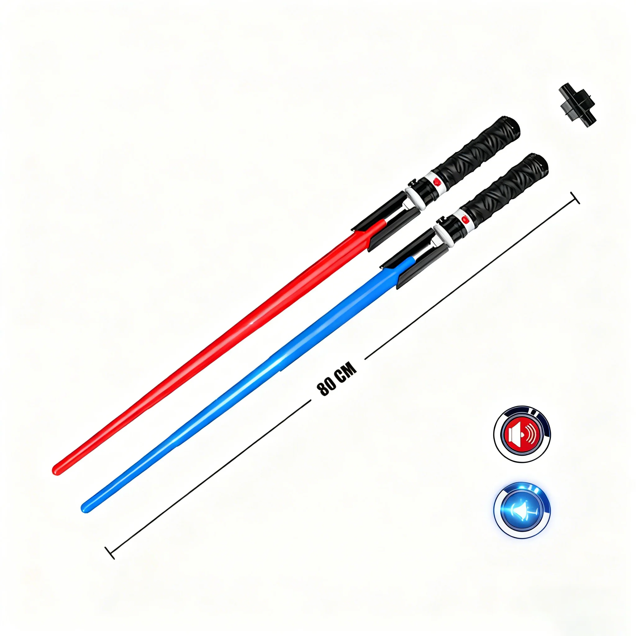 Oplichtende sabel met geluid Telescopisch zwaard Gloeiend licht speelgoed Telescopisch zwaard met geluid voor kinderen Volwassenen Stress Relief Gift